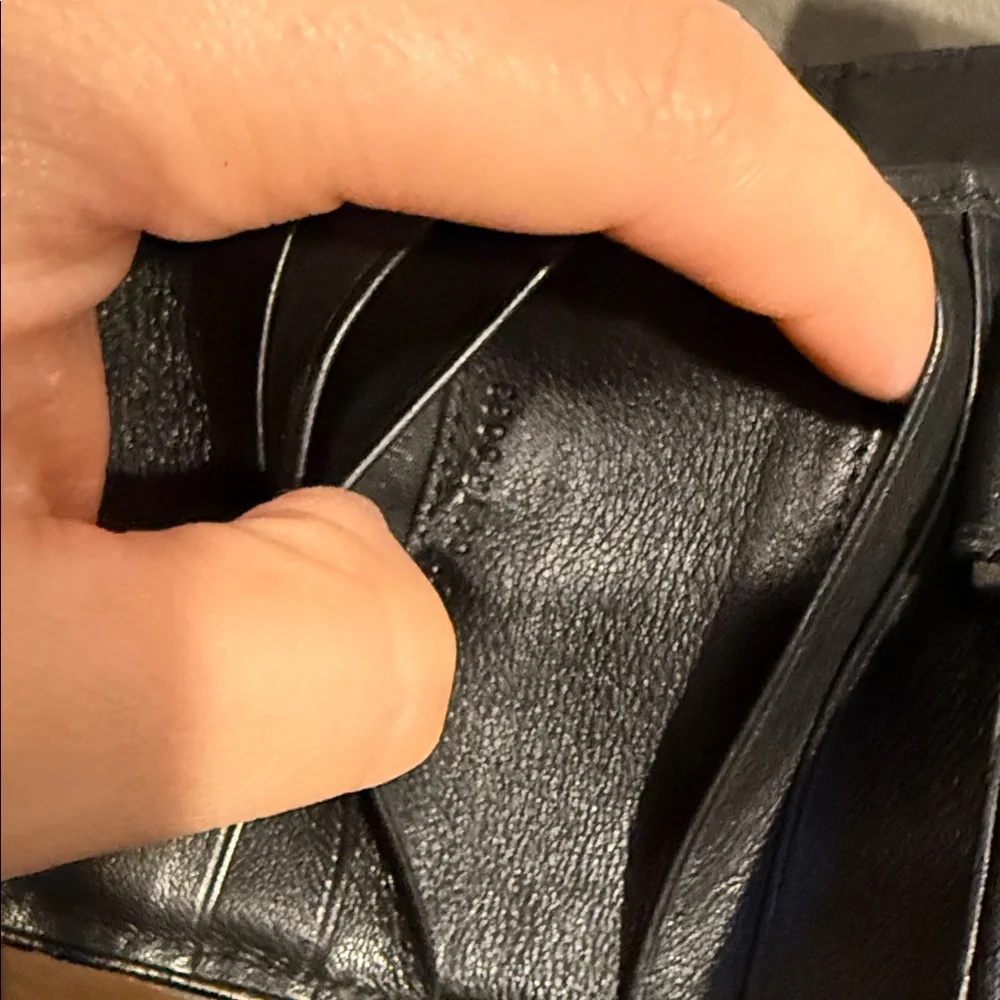 Christian Dior Compact Black Nylon & Leather Wallet